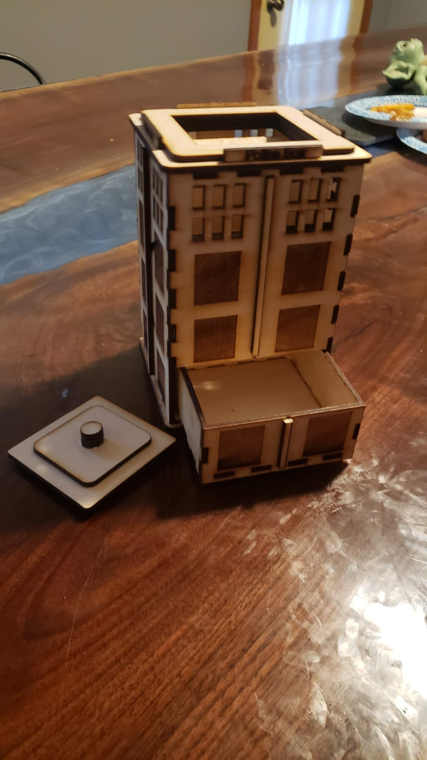 Dr Who Tardis Dice Tower