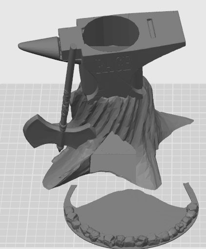 Barbarian Dice tower