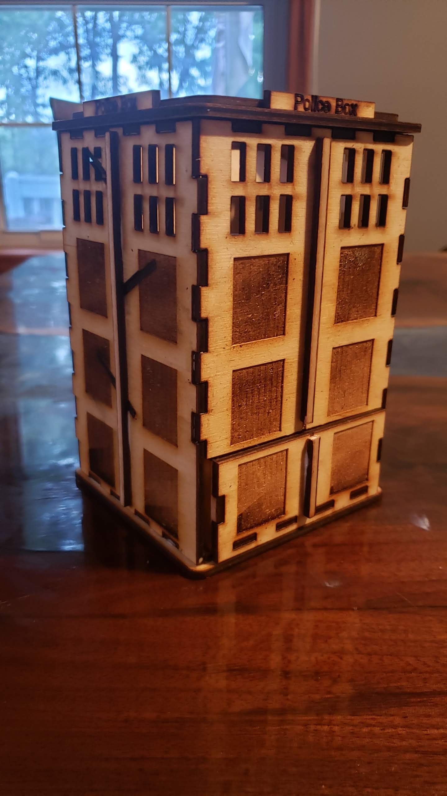 Dr Who Tardis Dice Tower