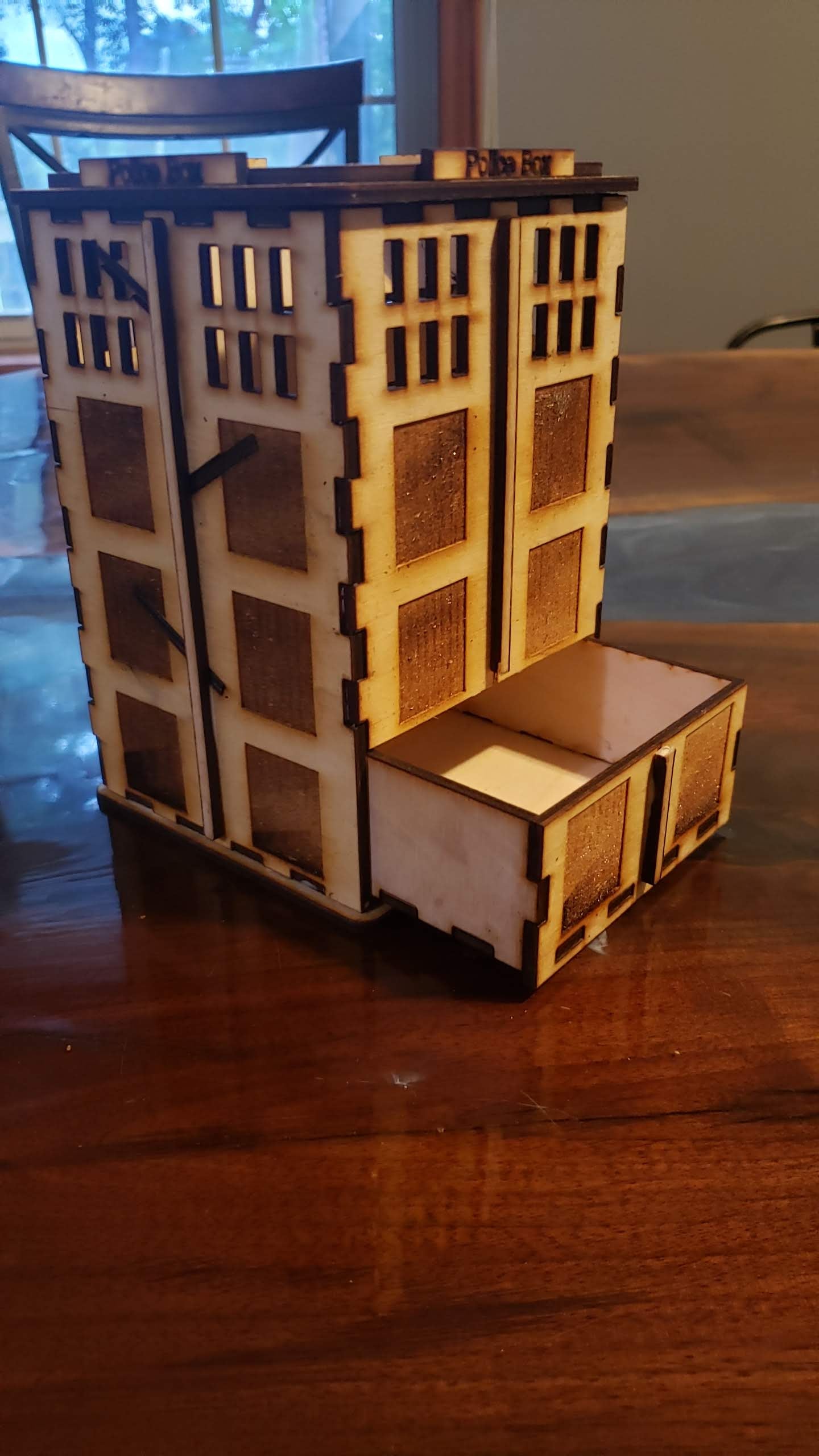 Dr Who Tardis Dice Tower