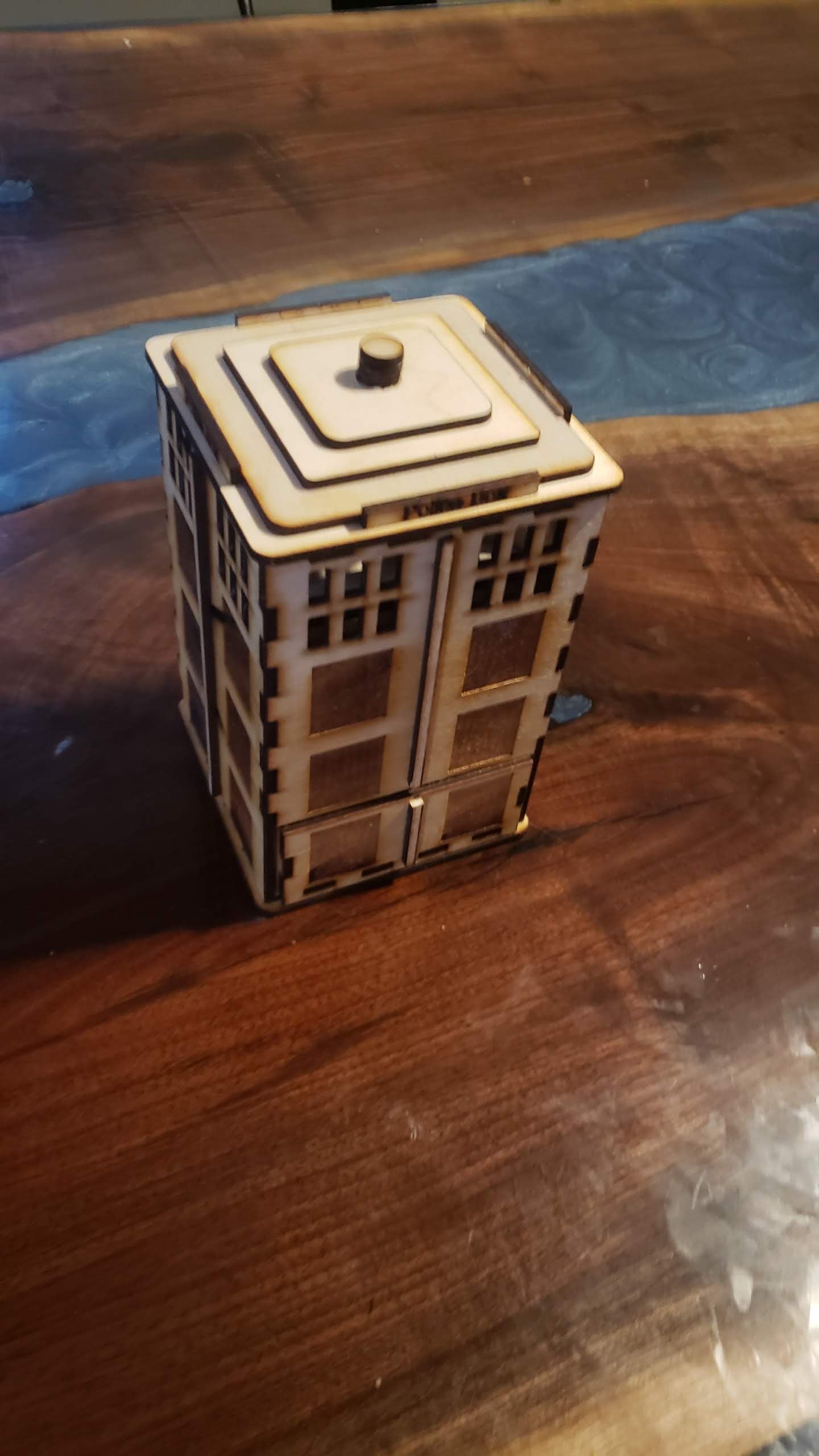 Dr Who Tardis Dice Tower