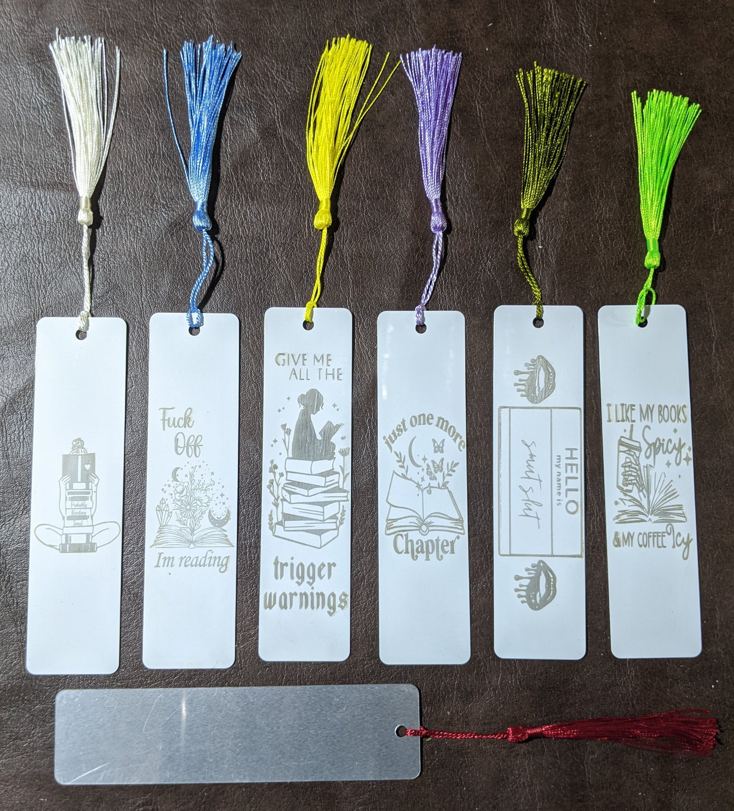 Booktok Metal Bookmarks