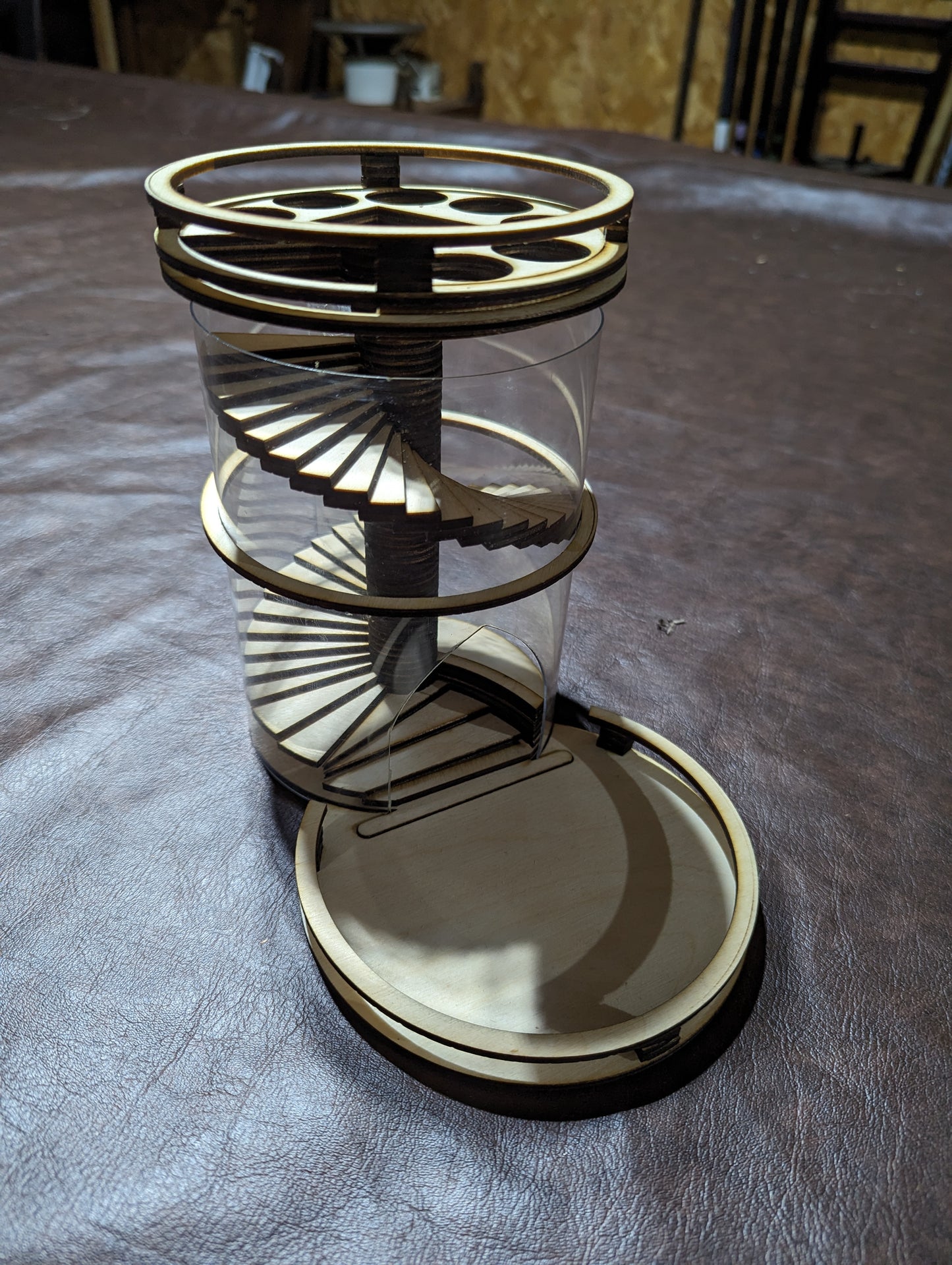 Spiral Staircase Dice Tower