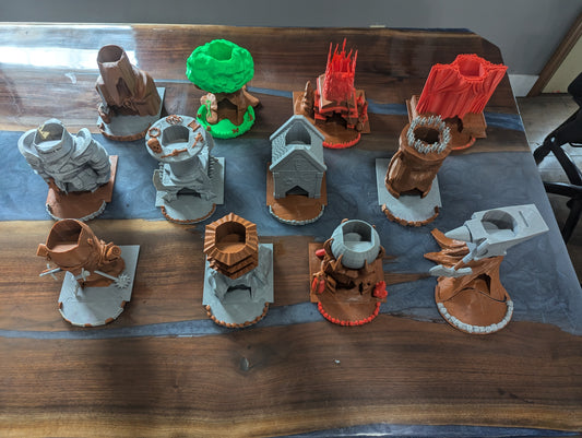 D&D Classes Dice towers