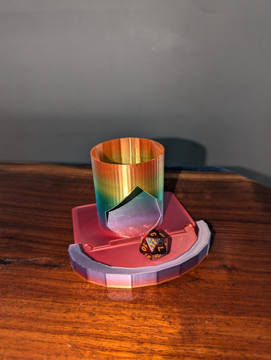 Mini Rainbow Dice Tower